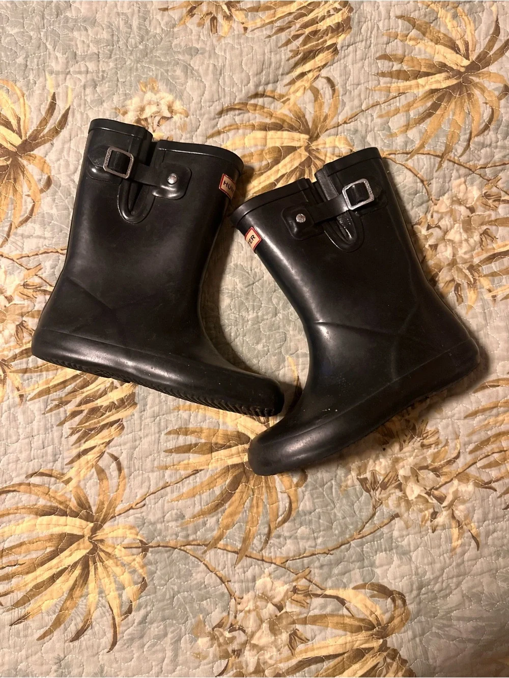 Hunter Kids Black Classic Waterproof Rain Boots